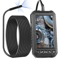 VEVOR Endoscope Camera with Light, Triple Lens Industrial Borescope, 5