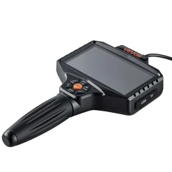 VEVOR Endoscope with Light, 360° View Coverage Industrial Borescope Inspection Camera with Rotating Probe, 1080P HD Rigid Snake Scope Cam for Wall Automotive Engine Inspect-16.4FT