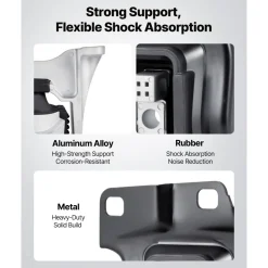 VEVOR Engine and Transmission Motor Mount Kit Replacement, Set of 3, Compatible with 2013–2019 Ford Escape 2.0L L4, Replace OE# A5612, A5631, A5520, Secure Support