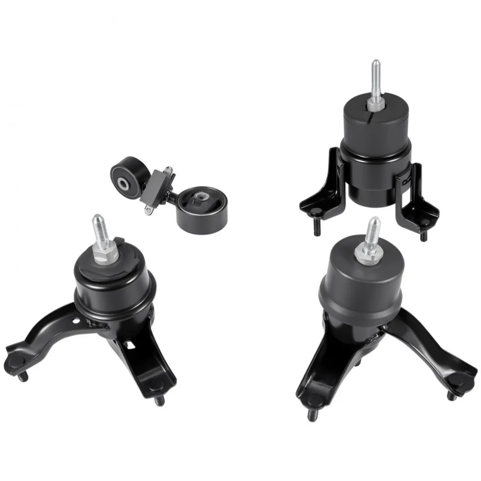 VEVOR Engine and Transmission Motor Mount Kit Replacement, Set of 4, Compatible with 2007–2011 Toyota Camry 2.4L L4, Replace OE# A62009, A4207, A4211, A4274, Secure Support