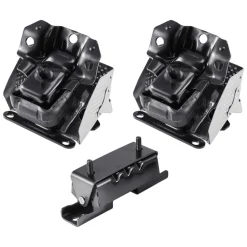 VEVOR Engine and Transmission Motor Mount Kit Replacement, Set of 3, Compatible with 2007–2013 Chevrolet Silverado 1500 5.3L V8, Replace OE# A5365, A5365, A2638, Secure Support