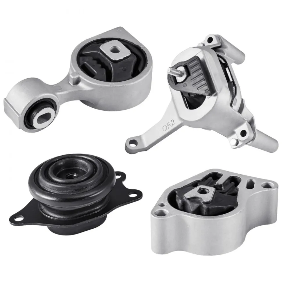 VEVOR Engine and Transmission Motor Mount Kit Replacement, Set of 4, Compatible with 2003–2008 Toyota Corolla 1.8L L4, Replace OE# A4220, A4219, A4218, A4221, Secure Support