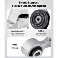 VEVOR Engine and Transmission Motor Mount Kit Replacement, Set of 4, Compatible with 2003–2008 Toyota Corolla 1.8L L4, Replace OE# A4220, A4219, A4218, A4221, Secure Support
