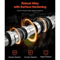 VEVOR Engine Camshaft, 05184377AF 05184377AH 5184377AD 5184377AE 5184377AF 5184377AG Cam Replacement, Work with 2011-2015 Jeep Grand Cherokee, 2011-2019 Dodge Journey, 3.6L V6