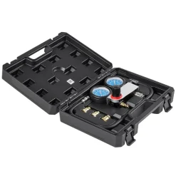 VEVOR Engine Cylinder Compression Tester Kit, Pressure Gauge Range of 0-100 PSI, Automotive Leak Down Tester Kit with 4 Adapters & Air Fittings, Pressure Check & Leakage Rate Test on Cars, Motorcycles