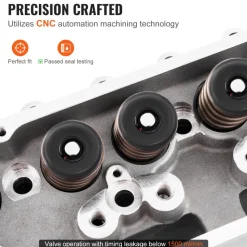 VEVOR Engine Cylinder Head Assembly Replacement, Aluminum Engine Cylinder Head Kit, Compatible with Small Block Chevrolet Engines, SBC 327/ 350/ 383, Corvette, Camaro, Z06
