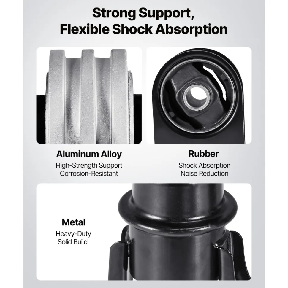 VEVOR Engine Motor Mount and Transmission Mount Kit Replacement, Set of 4, Compatible with 2009–2012 Ford Escape 2.5L L4, Replace OE# A5446, A5481, A5412, A5441, Secure Support