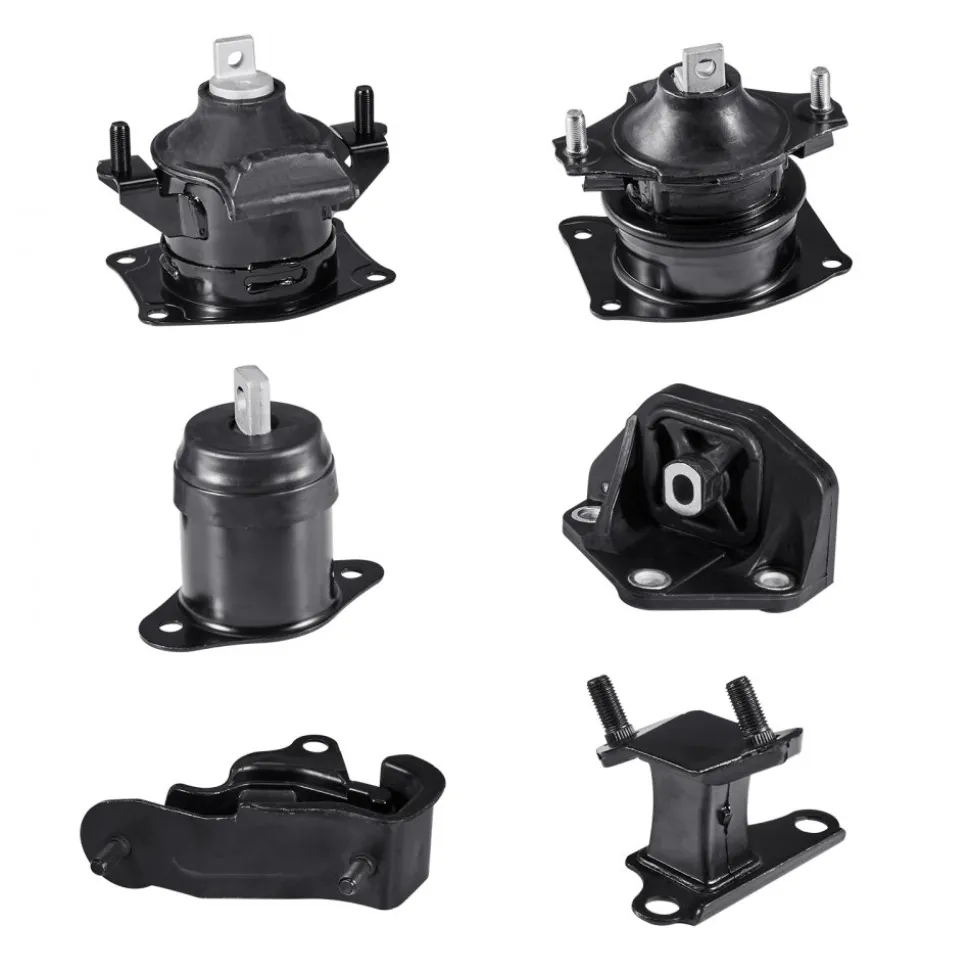 VEVOR Engine Motor Mount and Transmission Mount Kit Replacement, Set of 6, Compatible with 2003–2007 Honda Accord 3.0L V6, Replace OE# A4526HY, A4517, A4527HY, A4524, A4544, A4525, Secure Support