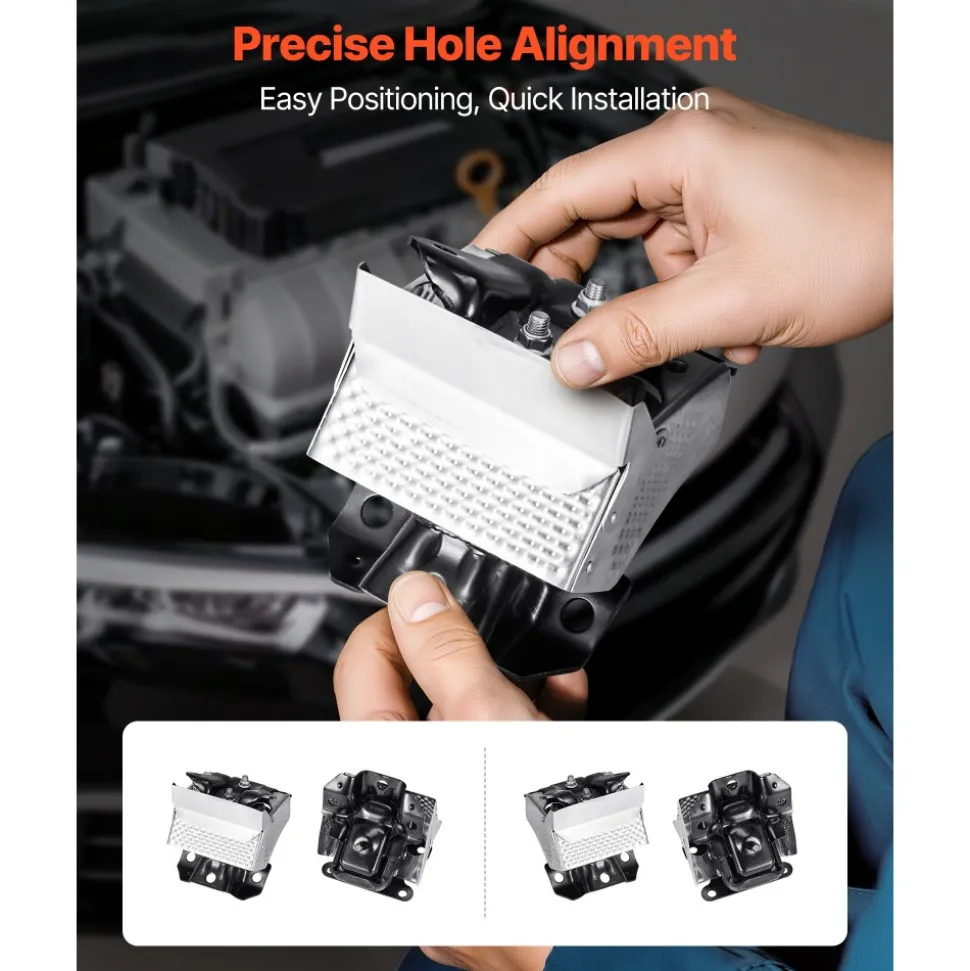 VEVOR Engine Motor Mount Kit Replacement, Set of 2, Compatible with 2007–2013 Chevrolet Silverado 1500 5.3L V8, Replace OE# A5365, A5365, Secure Support, Left and Right Front Mounts