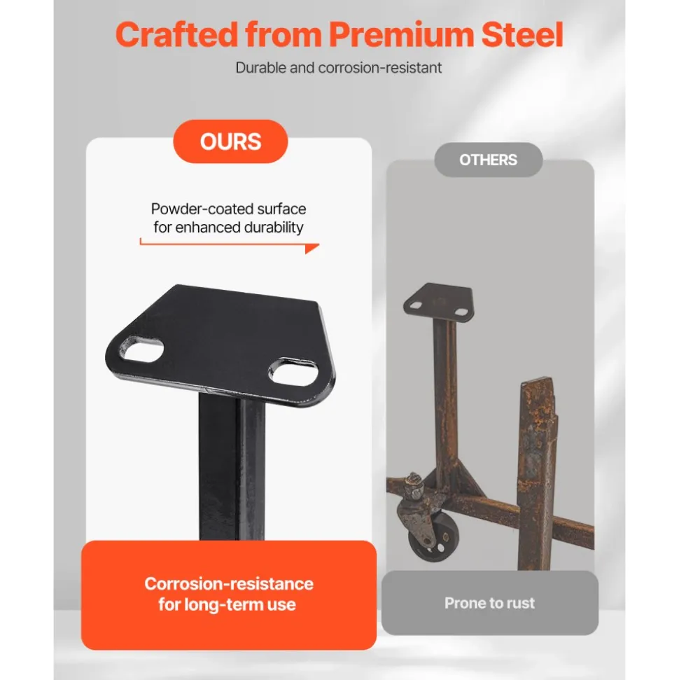 VEVOR Engine Stand, 750 LBS Load Capacity Engine Motor Stand, Heavy-Duty Steel Motor Holder with 4 Swivel Casters and 4 Hook Positions, Suitable for BB-CHEVY and GEN-1 SB-CHEVY Engines