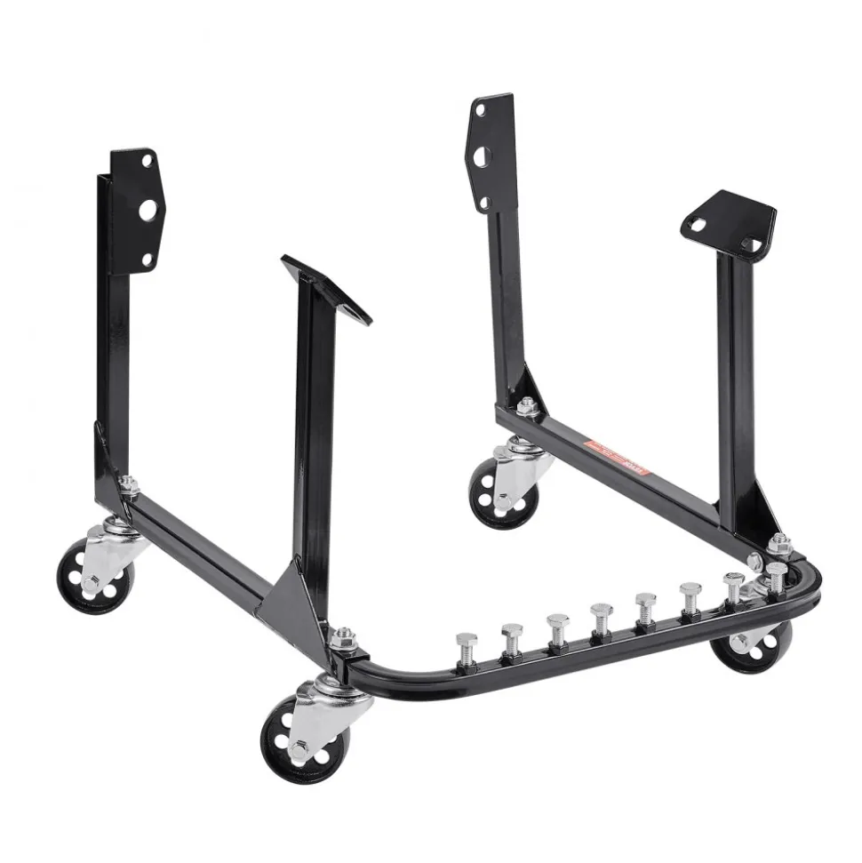 VEVOR Engine Stand, 750 LBS Load Capacity Engine Motor Stand, Heavy-Duty Steel Motor Holder with 4 Swivel Casters and 4 Hook Positions, Suitable for BB-CHEVY and GEN-1 SB-CHEVY Engines