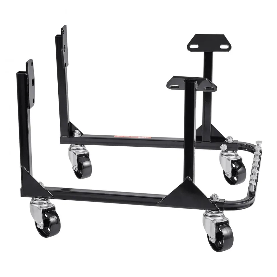 VEVOR Engine Stand, 750 LBS Load Capacity Engine Motor Stand, Heavy-Duty Steel Motor Holder with 4 Swivel Casters and 4 Hook Positions, Suitable for BB-CHEVY and GEN-1 SB-CHEVY Engines