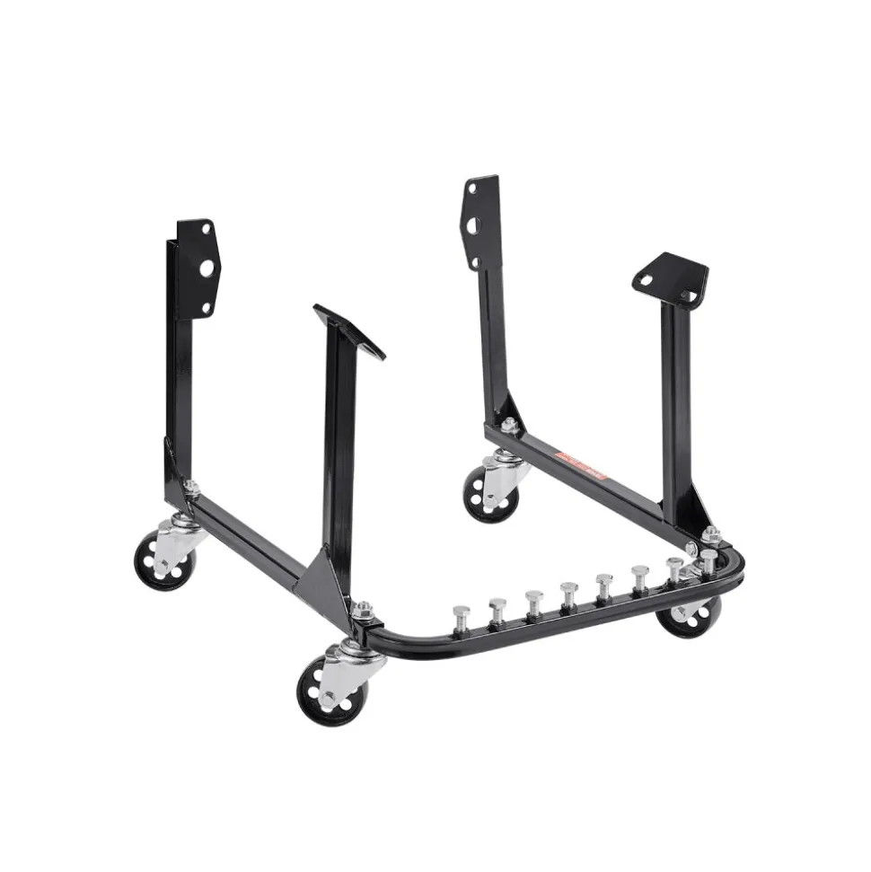 VEVOR Engine Stand, 750 LBS Load Capacity Engine Motor Stand, Heavy-Duty Steel Motor Holder with 4 Swivel Casters and 4 Hook Positions, Suitable for BB-CHEVY and GEN-1 SB-CHEVY Engines