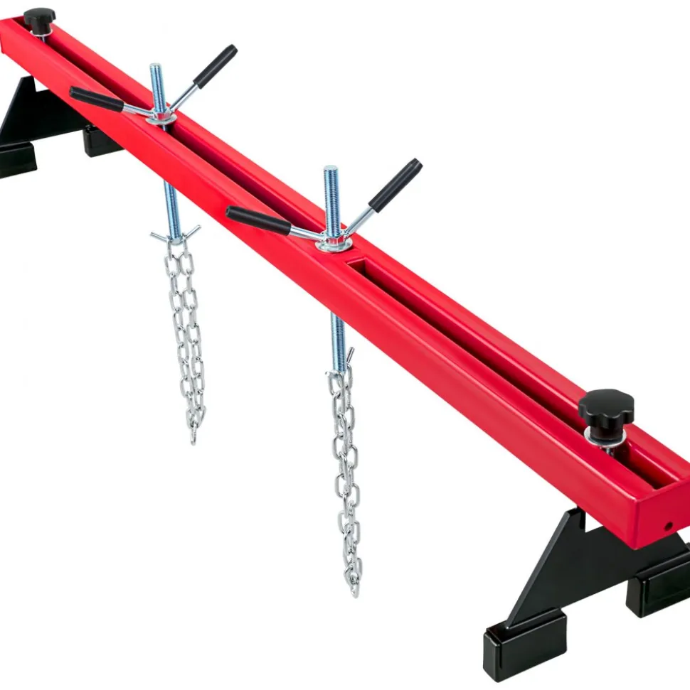 VEVOR Engine Support Bar 1100 Lbs Capacity Engine Transverse Bar Engine Hoist 2 Point Lift Holder Hoist Dual Hooks, Engine Hoist Keeps Engine Stable for Home Garages & Auto Repair Shop