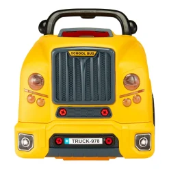 VEVOR Engine Toy, 60 Pieces, Kids Mechanic Car Repair Set with Removable Parts, Lights and Sounds, Steering Wheel and Horn, Kids Mechanic Workshop Set for Toddler Ages 3 Years and Up, Yellow