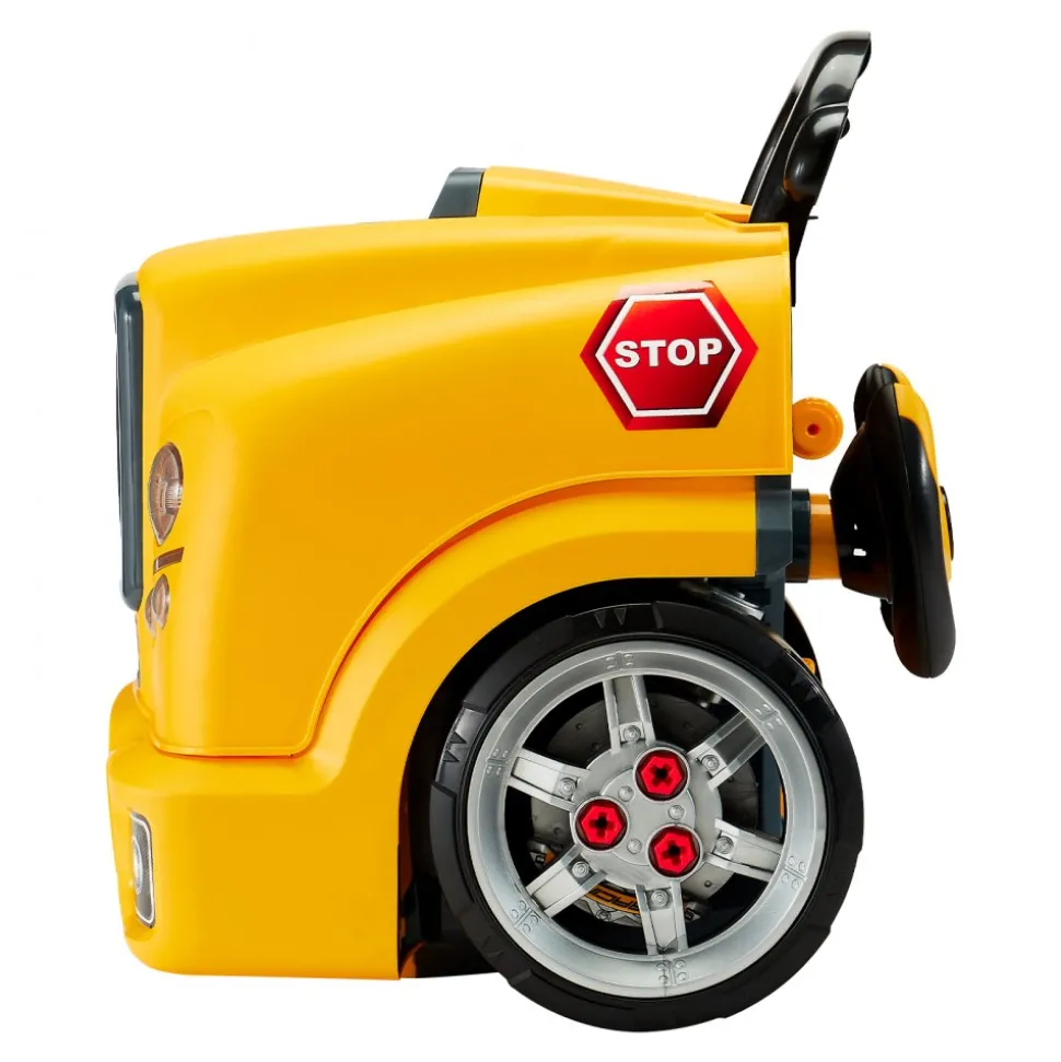 VEVOR Engine Toy, 60 Pieces, Kids Mechanic Car Repair Set with Removable Parts, Lights and Sounds, Steering Wheel and Horn, Kids Mechanic Workshop Set for Toddler Ages 3 Years and Up, Yellow