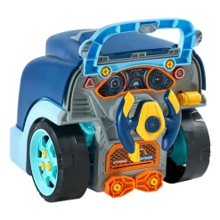 VEVOR Engine Toy, 60 Pieces, Kids Mechanic Car Repair Set with Removable Parts, Lights and Sounds, Steering Wheel and Horn, Kids Mechanic Workshop Set for Toddler Ages 3 Years and Up, Blue