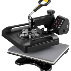 VEVOR Enhanced Heat Press Device, ETL Safety Certified, 12x15 inch, 8-in-1 Energy Efficient Combo, Versatile Sublimation with 360° Swivel