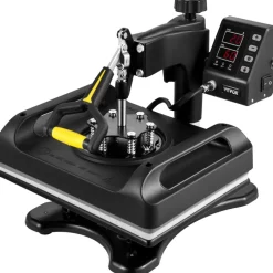 VEVOR Enhanced Heat Press Device, ETL Safety Certified, 12x15 inch, 8-in-1 Energy Efficient Combo, Versatile Sublimation with 360° Swivel
