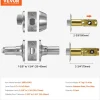 VEVOR Entry Door Locksets with Deadbolt, 5 Pack Satin Nickel Entry Lever and Single Cylinder Deadbolt, Keyed Alike Combo Pack, Fit for 1-3/8" to 1-3/4" Door Thickness, for Entrance and Front Door