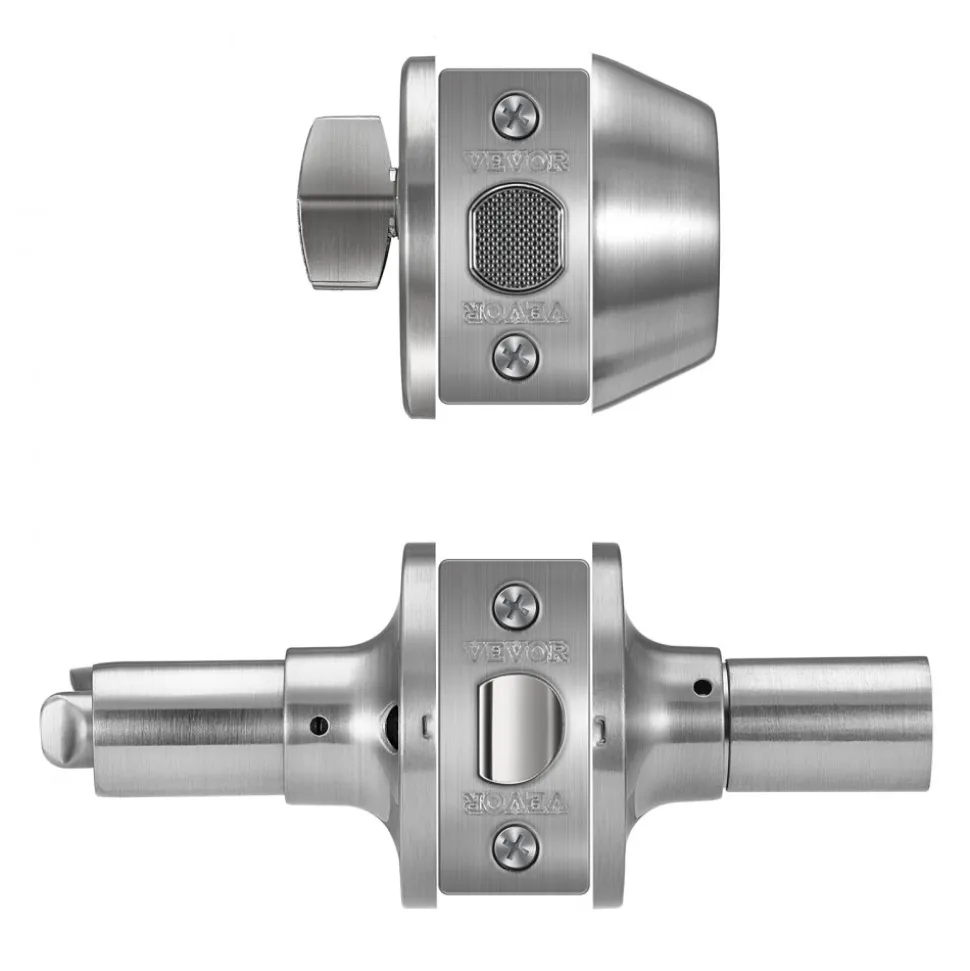 VEVOR Entry Door Locksets with Deadbolt, 5 Pack Satin Nickel Entry Lever and Single Cylinder Deadbolt, Keyed Alike Combo Pack, Fit for 1-3/8" to 1-3/4" Door Thickness, for Entrance and Front Door