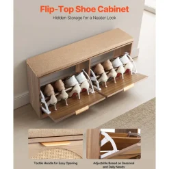 VEVOR Entryway Shoe Storage Bench 38.9