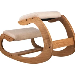 VEVOR Ergonomic Kneeling Chair with Backrest & Wheels, Mobile X-Shaped Posture Knee Chair with Adjustable Height & Thick Foam Cushions, Relief for Neck or Back Pain for Home, Office, Meditation, Black