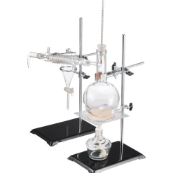 VEVOR Essential Oil Distillation Kit, 500ml Distillation Apparatus, 3.3 Boro Lab Glassware Distillation Kit with Alcohol Lamp, Ceramic Mesh and 24, 40 Joint, 28 pcs Set