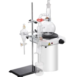 VEVOR Essential Oil Distillation Kit, 500ml Distillation Apparatus, 3.3 Boro Lab Glassware Distillation Kit with 1000W Heating Plate and 24, 40 Joint, 33 pcs Set