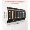 VEVOR E-Track Tie-Down Rail Kit, 4 Pack 1.3 ft E Tracks Set, 21 Pcs Includes 2 Ratchet Straps & 4 O-Rings & 4 Tie-Offs with D-Ring & 2 Single Slots & 8 End Caps & 1 Bag, Fit for Garages Vans Trailers