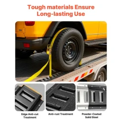 VEVOR E-Track Tie-Down Rails, 4 Pack, 7.7 ft E Track Rails Secures Cargo & Heavy Loads Up to 2,000 lbs, Trailer Tie-Down System Suitable for Garages, Vans, Motorcycle Tie Downs, ATV Mountings
