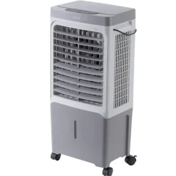 VEVOR Evaporative Air Cooler, 1800 CFM with 6.8 Gallon Water Tank Swamp Cooler, Portable Cooling Fan with Remote Control, 12H Timer, 4 Ice Boxes, Quiet Operation, 3 Wind Speeds for Outdoor Indoor Use