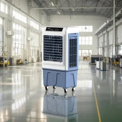VEVOR Evaporative Air Cooler, 3100 CFM with 9 Gallon Water Tank Swamp Cooler, Portable Cooling Fan with Remote Control, 12H Timer, 4 Ice Boxes, Quiet Operation, 3 Wind Speeds for Outdoor Indoor Use