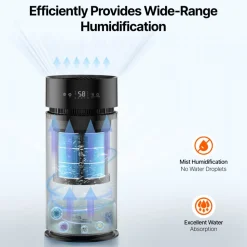 VEVOR Evaporative Humidifier Replacement Filter, 2-Pack, Compatible with VEVOR 10L(2.64G) Model BZT-242 Evaporative Humidifier, Easy to Install for Prolong Filter Life
