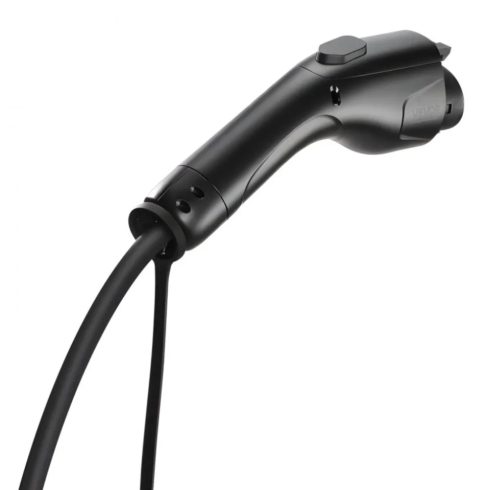 VEVOR EV Charger Extension Cable, 32Amp 40 ft J1772 Extension Cord Compatible with 120V-240V SAE J1772 Electric Vehicle Chargers, Level 1/Level 2 IP66 Heavy Duty Car Charging Cable with Carrying Bag