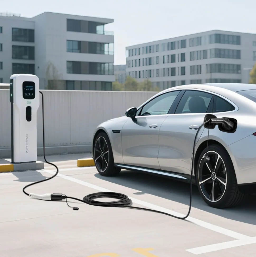 VEVOR EV Charger Extension Cable, 32Amp 40 ft J1772 Extension Cord Compatible with 120V-240V SAE J1772 Electric Vehicle Chargers, Level 1/Level 2 IP66 Heavy Duty Car Charging Cable with Carrying Bag