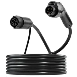 VEVOR EV Charger Extension Cable, 32Amp 21 ft J1772 Extension Cord Compatible with 120V-240V SAE J1772 Electric Vehicle Chargers, Level 1/Level 2 IP66 Heavy Duty Car Charging Cable with Carrying Bag