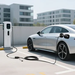 VEVOR EV Charger Extension Cable, 32Amp 21 ft J1772 Extension Cord Compatible with 120V-240V SAE J1772 Electric Vehicle Chargers, Level 1/Level 2 IP66 Heavy Duty Car Charging Cable with Carrying Bag