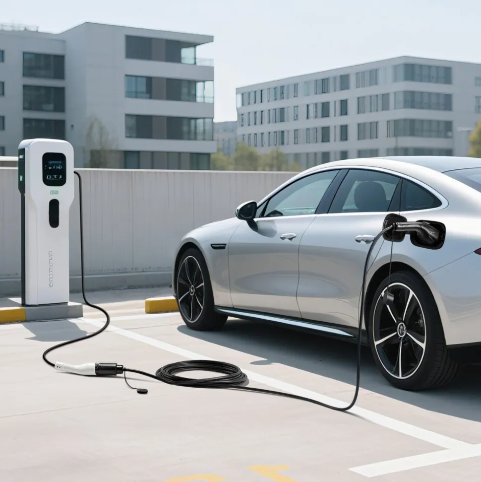 VEVOR EV Charger Extension Cable, 32Amp 21 ft J1772 Extension Cord Compatible with 120V-240V SAE J1772 Electric Vehicle Chargers, Level 1/Level 2 IP66 Heavy Duty Car Charging Cable with Carrying Bag