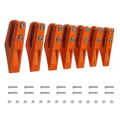 VEVOR Excavator Bucket Teeth with Pins, 7 Pack 684447 Bucket Tooth Set Fits 5/8-in Buckets Edge, Heavy Duty 7.34 in Bolt on Digging Buckets Teeth Replacement for Skid Steer & Mini Excavator