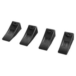 VEVOR Excavator Bucket Teeth with Pins, 4 Pack X156L Bucket Tooth Set for Smooth & Efficient Excavation, Heavy Duty 5.3 in Long Digging Buckets Teeth Replacement for Skid Steer & Mini Excavator