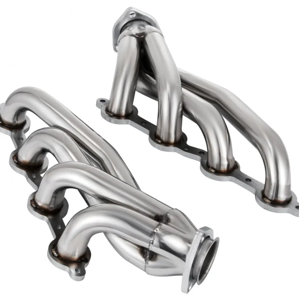 VEVOR Exhaust Header Set 1 3/4" Exhaust Turbo Headers, Stainless Steel Exhaust Manifold Headers, Shorty Engine Conversion LS Swap Exhaust Headers for Chevy LS1 LS2 LS3 LS6 LS10 SUV/Truck Car