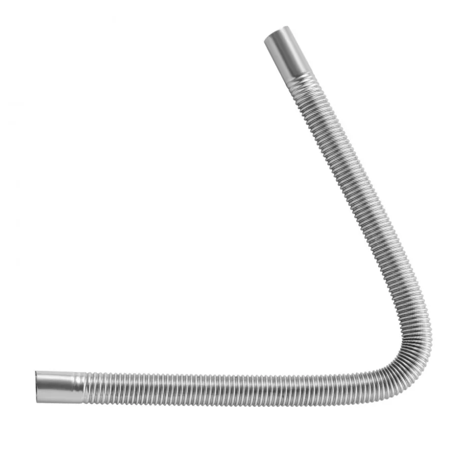 VEVOR Exhaust Hose, 23.6 inch Diesel Heater Flexible Exhaust Pipe, Stainless Steel Exhausts Hoses with 2 Hose Clamps, Air Diesel Parking Heater Exhausts Hoses Line for 2KW 5KW 8KW Diesels Heaters