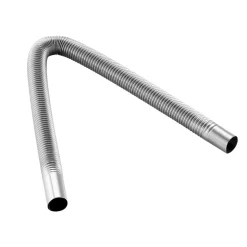 VEVOR Exhaust Hose, 23.6 inch Diesel Heater Flexible Exhaust Pipe, Stainless Steel Exhausts Hoses with 2 Hose Clamps, Air Diesel Parking Heater Exhausts Hoses Line for 2KW 5KW 8KW Diesels Heaters