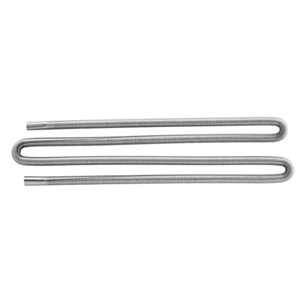 VEVOR Exhaust Hose, 118.1 inch Stainless Steel Exhausts Hose, Diesel Heater Flexible Exhaust Pipe with 2 Hose Clamps, Exhausts Hoses Kit Diesel Heater Accessories for 2KW 5KW 8KW Diesels Heaters