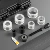 VEVOR Exhaust Pipe Expander Tool Kit, 1-5/8" to 4-1/4" Exhaust Pipe Stretcher, Muffler Pipes Spreader with 7 Heavy-Duty Collects & Storage Case, Automotive Car Tool Kit for Tailpipes Tubes
