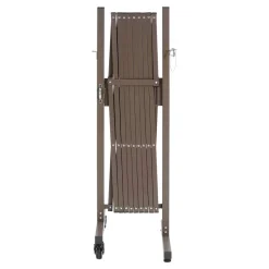 VEVOR Expandable Barricade, 10FT Expandable Safety Barrier, Flexible Mobile Barricade with Locking Casters, Portable Folding Security Gate Metal Traffic Fence for Patio Garden Stairway