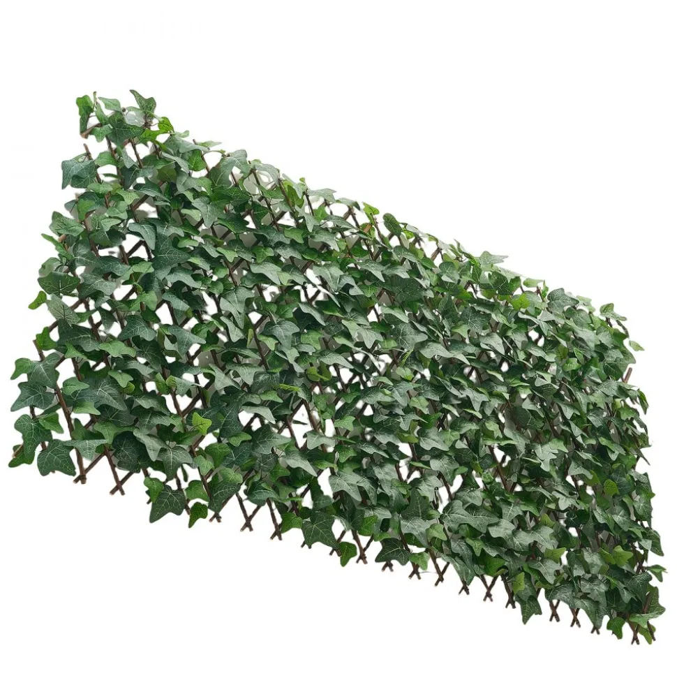 VEVOR Expandable Fence Privacy Screen, 25 x 126 in Expand Artificial Plant Wall, Realistic Artificial Ivy Panel with 50 Zip Ties, Decorative Faux Greenery Backdrop Hedges for Balcony Patio Outdoor