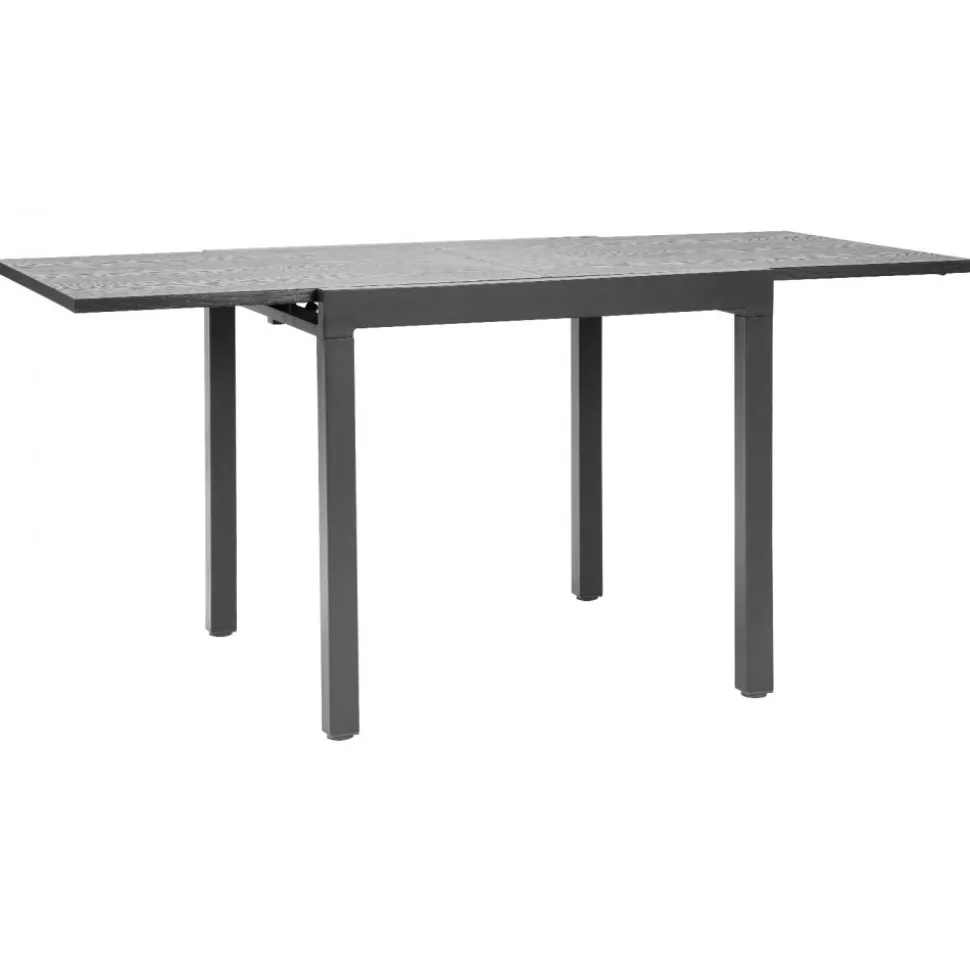 VEVOR Expandable Outdoor Patio Dining Table, 32–63 inch Rectangular Backyard Bistro Tables for 4-6, Aluminum Frame Metal Steel Slat , All-Weather Large Furniture for Lawn Garden Porch, Dark Gray