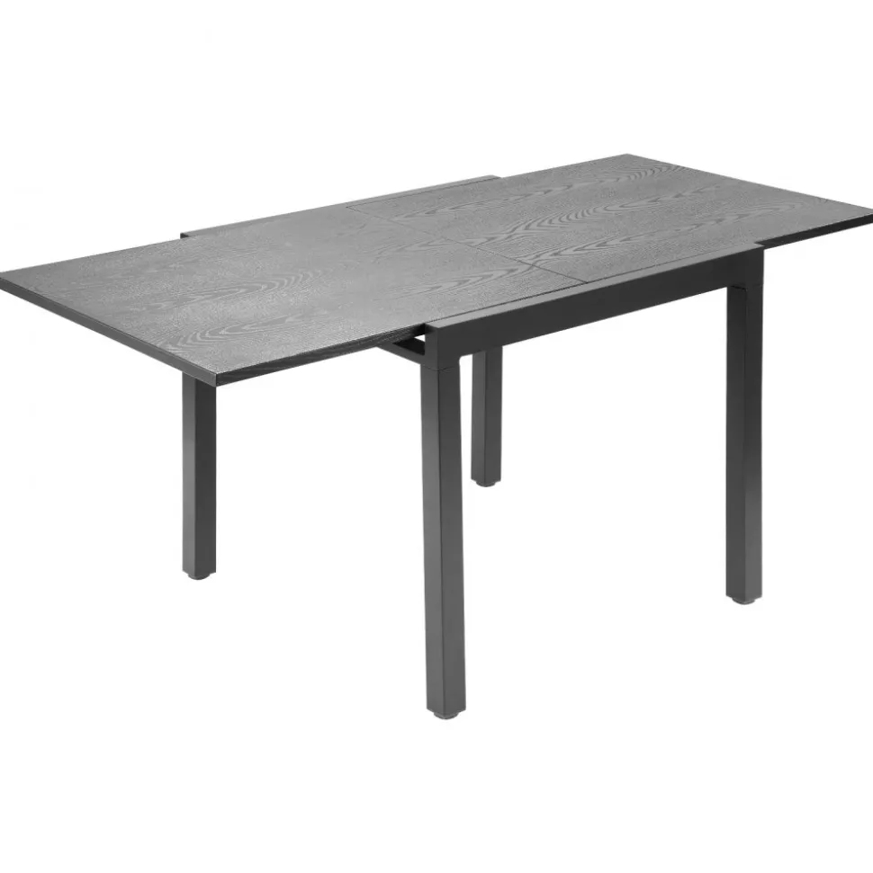 VEVOR Expandable Outdoor Patio Dining Table, 32–63 inch Rectangular Backyard Bistro Tables for 4-6, Aluminum Frame Metal Steel Slat , All-Weather Large Furniture for Lawn Garden Porch, Dark Gray